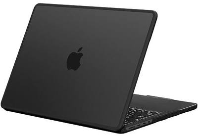 BlueSwan Anti-Cracking Case for MacBook Pro 14 inch M5-M1 Pro/Max 2026-2021 | Anti-Scratch Protective Hard Shell Case, Soft TPU Bumper, Sturdy and Durable, Easy Snap-On Installation, Frosted Black