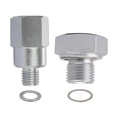 M12 1.5 to 3/8 NPT Coolant Temperature Sensor Adapter,M16 1.5 to 1/8 NPT Oil Pressure Sensor Adapter for All GM LS Engines Swap LS1 LSX LS3 5.3L 6.0L 6.2L