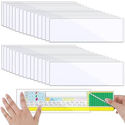 Chinco 30 Pcs Self Adhesive Pockets, Bin Labels for Storage Bins, Clear Pocket Label Sleeves, Plastic Index Card Holder with Top Open for Organizing Bins Box Drawer(3.55 x 10.8 Inches)