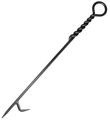 Fire Poker. 40 Inch, Strong & Sturdy and Durable One Piece Fire Pit Poker. Sturdy Extra Long Fireplace Poker with Strength. Perfect Fire Poker for Camping, Backyard Fire Pit and Fireplace.