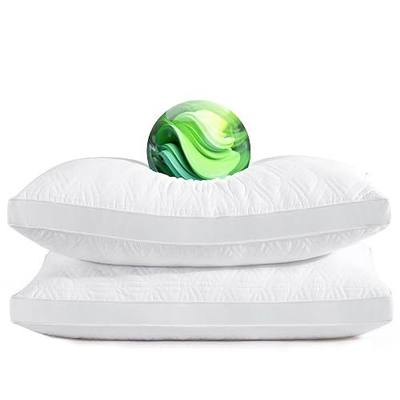 Bed Pillows for Sleeping Down Alternative Pillows Quilting Cooling Hotel Quality Premium Gusseted Pillows for Back, Stomach or Side Sleepers Set of 2 King Size