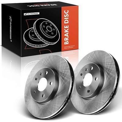 A-Premium 12.64 inch (321mm) Front Vented Disc Brake Rotors, 2-Pack | Compatible with Select Chevy, Buick, GMC and Saab Models - Equinox, Impala, Malibu, Camaro, 9-5, Allure, Lacrosse, Regal