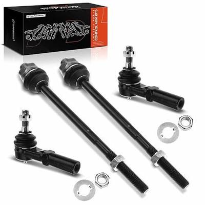 A-Premium 4Pcs Front Outer & Inner Tie Rod End Kits, Compatible with Chevrolet & GMC & Hummer - 2001-2019 - Silverado 1500/2500/3500 Suburban 2500 Avalanche & Sierra 1500/2500/3500 Yukon XL 2500 & H2