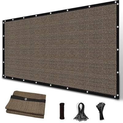Amagenix 90% Sun Shade Cloth with Grommets, 8' x 10' Pergola Replacement Shade Cover Canopy Privacy Screen for Outdoor Patio Garden, Mocha (We Customized)