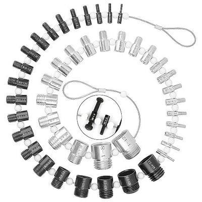 Nut and Bolt Thread Checker – High Speed Steel Thread Checker Standard and Metric – Complete SAE Male Female Gauge – Accurate Measurements