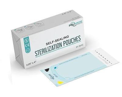 Sterilization Pouches - 400 Pack 2.25" X 4” Sterilizer Bags for Dental Offices - Autoclave Self Sealing Sterilization Pouch for Dental Instruments, Nail Techs, Tattoo, Medical Lab-2.25" X 4”