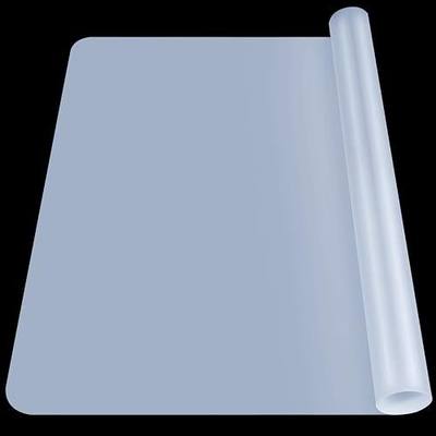 LEOBRO Large Silicone Mat, 23.4” x 15.6” Clear Silicone Mats for Crafts, Play Dough Mat, Desk Mat, for Resin Molds, Clay, Paint, Arts and Crafts, Medium Thickness 0.75 MM