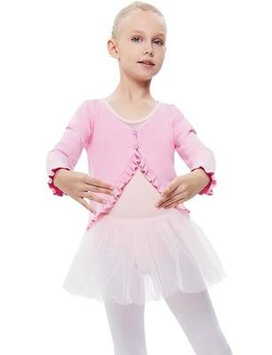 Little Girls' Cardigan Sweater Button Long Sleeve Uniform Shrug Dance Outfits Knit Tops