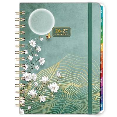 Planner 2026-2027 - JUL 2026 - JUN 2027, Academic Planner 2026-2027, Weekly and Monthly, Calendar 26-27 with Premium Paper, Twin-wire Binding - Hardcover (6.4" x 8.5", Green, Back Pocket)