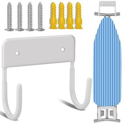 Ironing Board Wall Mount Ironing Board Hanger Wall Mount for Laundry Rooms,White