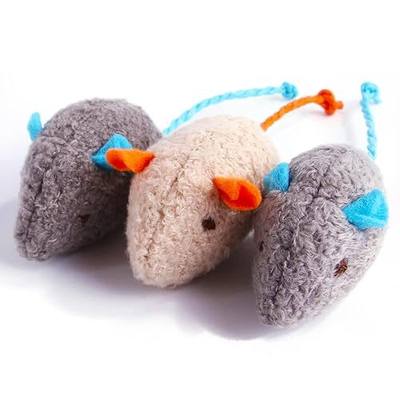 Cat Toy Interactive Toy Plush Mouse Shaped Toy - (3 Pack)