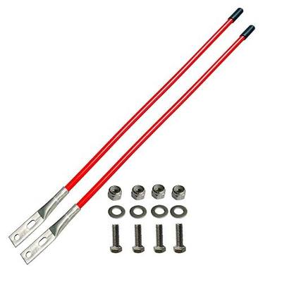Snow Plow Blade Markers Guides Kit Red 27" Internal All Steel Wire Never Breaks 304L Stainless Steel Joint High Visibility Easy Installation for Blizzard Boss SNO-Way Western Snowplows