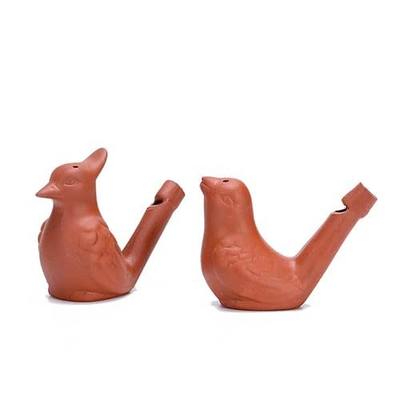 2 Pcs Bird Water Whistles, Funny Ceramic Water Whistles | Warbler BirdWhistles Noise Makers, Purple Clay Pottery Waterfowl Whistle for Birthday Favors Gifts or Outdoor Accessories