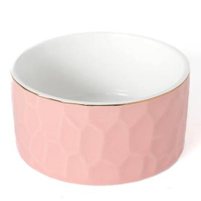 CROWNOS Paper Clip Holder, Ceramic Paperclip Holders, Paper Clip Organizer for Desk, Cute Paper Clip Dispenser, Pink