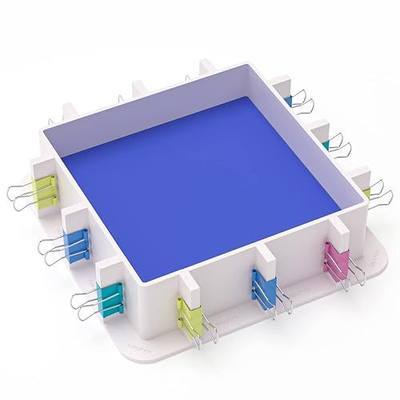 Nicpro Adjustable Mold Housing Frame for Silicone Mold Making, Reusable | Plastic Mold Frame for Silicone Rubber Mold Making, Resin Casting, DIY Soap & Candle Molds, Not for Direct Resin Use