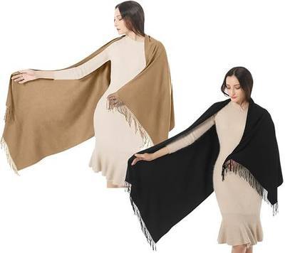 Women's Scarf Pashmina Shawls and Wraps for Evening Dress Wedding Bridesmaid Gift Soft Large Scarves