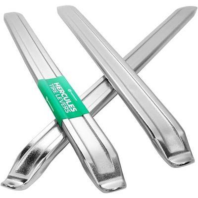 MOOVMOOV Hercules Tire Levers - 12 in Heavy-Duty Steel - Set of 3 - Dual Ergonomic Ends - Motorcycle, Scooter, ATV, Wheelbarrow, Lawn Mower