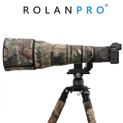 ROLANPRO Rainproof Lens Cover for Nikon Z 800mm f6.3 VR S Camouflage Rain Cover Lens Protection Sleeve Case Clothing-#23 Brown Jungle Camo Waterproof