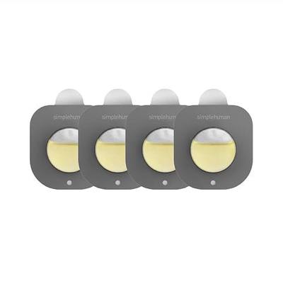 simplehuman Odorsorb® Pod Refill Pack, Trash Can Odor Eliminator with Plant-Based Oils, 45 Days of Odor Control Per Pod, No Harsh Chemicals or Cover Scents, 4 Refill Pods