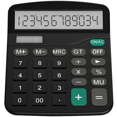 Basic Desktop Calculator with Big Button Large Display(Black)