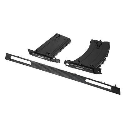X AUTOHAUX 3pcs Car Cup Holder Set Trim Divers Passenger Side for BMW E90 E91 E92 E93 3 Series 05-14 51459173469 51459173463 Car Copilot Cup Drink Holder Panel Carbon Fiber Pattern