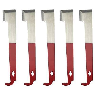 5 Pack Steel J Hook Bee Hive Tool Frame Lifter and Scraper for Beekeepers