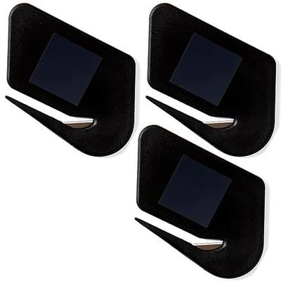 Magnetic Letter Openers Envelope,3 Pack,Envelope Opener Slitter,Mail Openers Blade with Magnet,Letter Opener for Women,Men,Office,Envelope Cutter (Black)