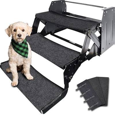 RVMATE RV Step Rugs 23 Inch, 3 Packs | RV Step Covers, Snap Fasteners, Quickly to Release and Fit