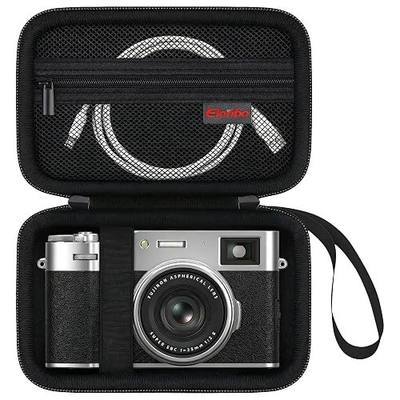 Camera Carrying Case for Fujifilm X100VI/ X100V/ X100F/ X100S/ X-E5 Camera | Fujifilm X100VI Digital Camera Hard Travel Protective Bag, Interior Mesh Pocket fits Cables Battery Camera Accessories, Black