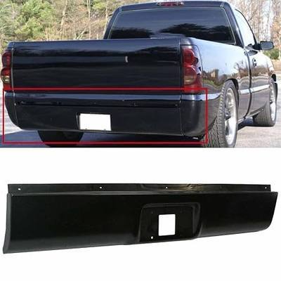 Rear Bumper Roll Pan Steel with License Plate Light Replacement for 1999-2007 Silverado/Sierra