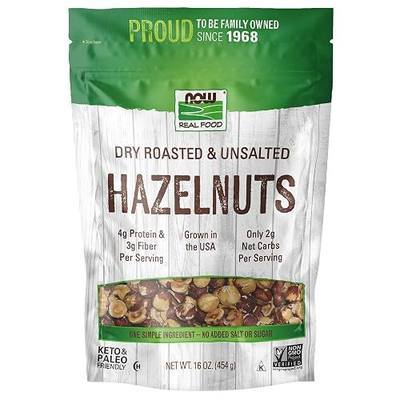 NOW Foods, Hazelnuts, Dry Roasted & Unsalted, 16 oz