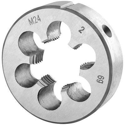 Burkit Metric M24 X 2 Round Threading Die Right Hand | M24x2.0 Right Hand Thread Die, Made of Alloy Tool Steel, Used for Cutting or Repairing External Threads.