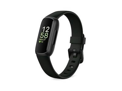 Fitbit Inspire 3 Health & Fitness Tracker with Stress Management, Workout Intensity, Sleep Tracking, 24/7 Heart Rate - 3-Month Google Health Premium Membership Included - Midnight Zen/Black