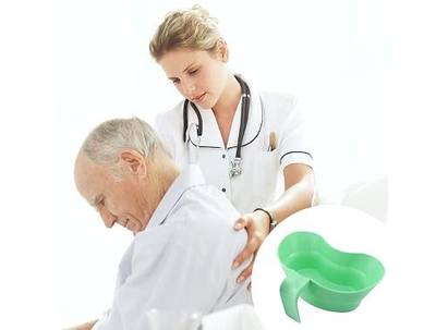 Basin Cup for Elderly, Sick, Bedridden Patients and Pregnant Women - Brushing Teeth and Spit Cup for Hospital Use - Green