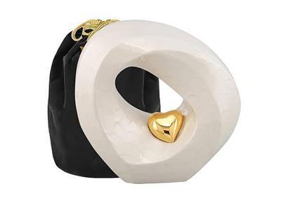 Passage of Heaven Adult Cremation Urns for Human Ashes - Decorative Urns,Urns for Human Ashes Female & Male,Urns for Ashes Men & Women,Funeral Urn (Adult Non-Customize, White Gold)