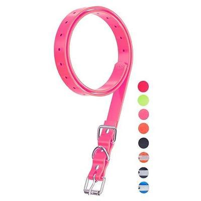 Dog Collar Strap for Most of Electronic Training Shock Collar Receivers-Adjustable Durable Waterproof Odorless 3/4 Inch Collar Replacement for Barking Fence-Pet TPU Collar Strap