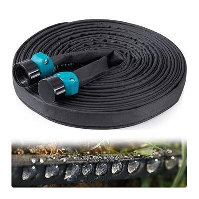 Hlinker Garden Soaker Hose, 1/2" Linkable Consistent Drip Irrigation Hose Save 80% Water, Leakproof Heavy Duty Double Layer Sprinkler Hose for Garden Bed Vegetable (1 Pack, 25…