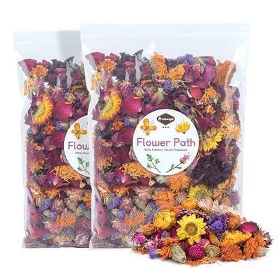 Niteangel Natural & Soft Hamster Bedding Mate: Air-Dried Flowers & No-Add | Fun to Cage Habitat & Adds Vibrant Color - Decor for Syrian Dwarf Hamster Gerbils Mice Degus or Other Small-Sized Pet