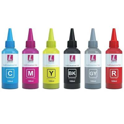6×100ML Sublimation Ink for XP15000 XP 15000 XP-15000 Printer (Black, Cyan, Magenta, Yellow, Gray, Red)