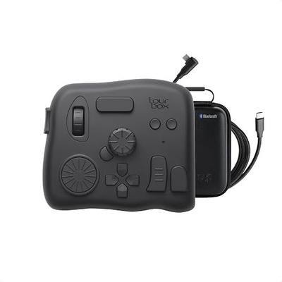 TourBox Elite - Bluetooth Video Editing Controller Color Grading Speed Editor, Intuitive Control, Professional Digital Creator Console for DaVinci, Premiere, Final Cut Pro and More, Mac/PC (Black Set)