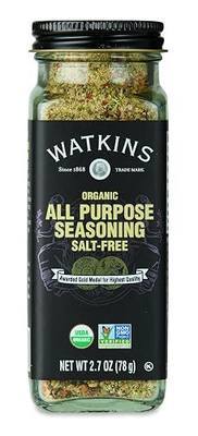 Watkins Gourmet Organic Spice Jar, All Purpose Seasoning Salt Free, 2.7 oz