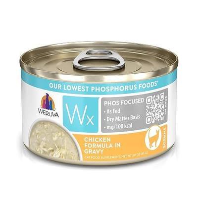 Weruva Wx Phos Focused, Chicken Formula in Gravy 3oz Can, Pack of 12