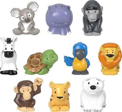 Fisher-Price Little People 10 Animal Figures Pack | 10-Piece Set, Fine Motor & Pretend Play, Toddlers & Preschool Kids Ages 1+ Years