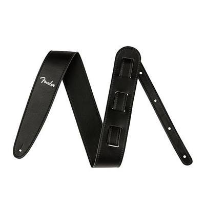 Fender Vegan Leather Guitar Strap, 2.5in, Black