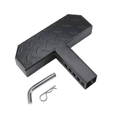 DICMIC Hitch Step Anti Slip and Rust Towing Bumper Guard for Most Car SUV Truck Pickup with Pin Fit 2 Inch Receiver, 11.8 Inch Length, Weight Capacity 500 LBS