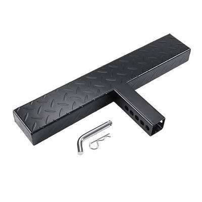 DICMIC Hitch Step Anti Slip and Rust Towing Bumper Guard for Most Car SUV Truck Pickup with Pin Fit 2 Inch Receiver, 23.5 Inch Length, Weight Capacity 500 LBS
