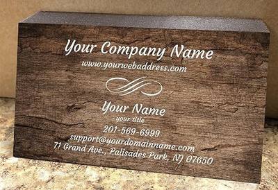 Impactonlineprinting Custom Premium Business Cards, Full Color (250pcs to 2,500pcs) - Rustic Collections - 16pt (350gsm-Thick Paper), Made in the USA