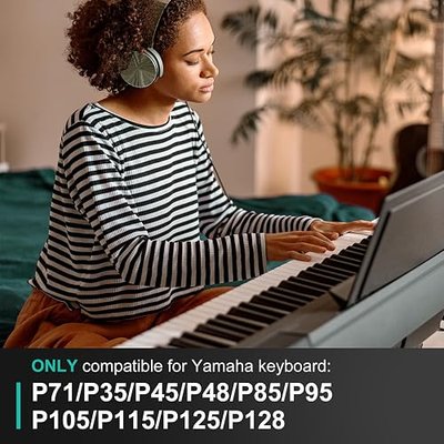 penypeal L85 Keyboard Stand for Adult Compatible for Yamaha P71//P45/P-125/P-128/P35Keyboard, Wooden, Black