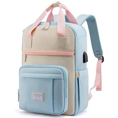 LOVEVOOK Laptop Backpack for Women, 15.6 Inch Anti-Theft Computer Backpack with USB Charging Port, Water Resistant Nurse Cute Bag