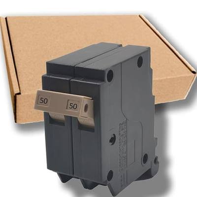 50 Amp 2-Pole Circuit Breaker, 3/4-Inch Plug-in Type Molded Case | Compatible with OEM Load Centers, 10KA 120/240V Circuit Breaker, Thermal Magnetic Protection, Genuine OEM-10 Years Warranty